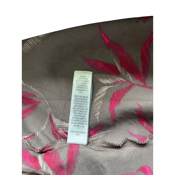 Rosie Exclusively for M&S Slip Dress Floral Print Dark Grey Pink Size 16 - Picture 11 of 11